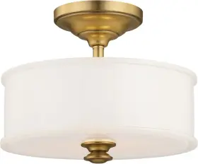 4172-249 Minka Lavery 784497751712 Harbour Point Semi Flush Mount Ceiling Liberty Gold