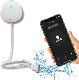 Aub08grs5wpx Mobi Smart Home 2.4ghz Wifi Water Leak Sensor Detector Alar