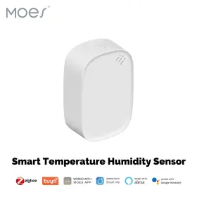 Zss-s01-th-c-ms Moes Zigbee Smart Temperature Humidity Sensor Detector App Monitor Alexa Google