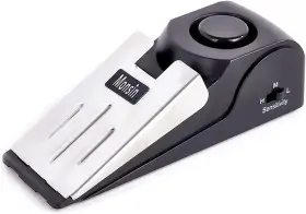 Monsin 747165240017 Door Stop Alarm Stopper With 120db Security Floor Wedge Doorstop
