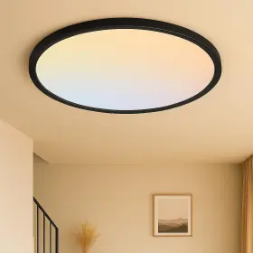 Gt1017-600-y-h-kbm Moonsea 24 Inch Flush Mount Ceiling Light Fixture 48w - Black