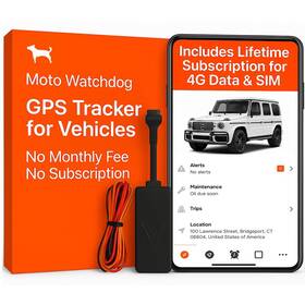 Moto Watchdog 787303472825 Wired Gps Tracker For Vehicles No Monthly Fee Subscription With Real-tim