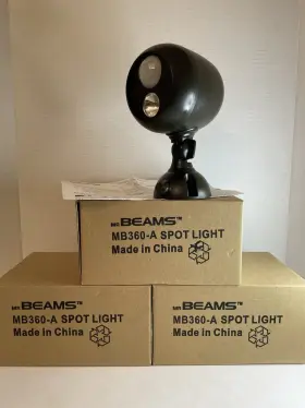 Mb360a Mr Beams Wireless Led Motion Sensor Spotlights Black - Lot Of 3 New Nib