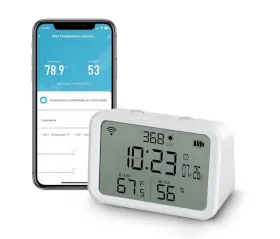 Nexete 880808551924 Smart Thermometer Hygrometer Wi-fi Temperature Humidity Sensor Alexa Google Home Nexete 880808551924 Smart Thermometer Hygrometer Wi-fi Temperature Humidity Sensor Alexa Google Home