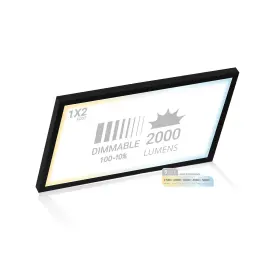 Nw-sm-1x2-5ct-22w-blk Nuwatt 1x2 Ft Led Surface Mount Panel 5cct Black