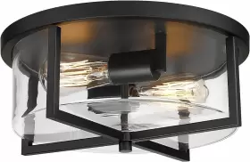 Odeums 619660562959 Indoor Flush Mount Ceiling Light Oil-rubbed Bronze-clear Glass Odeums 619660562959 Indoor Flush Mount Ceiling Light Oil-rubbed Bronze-clear Glass