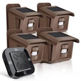 Oinnmm 614162974057 Woinnmm Solar Wireless Driveway Alarm 1/2 Mile Long Range Alarms Wi