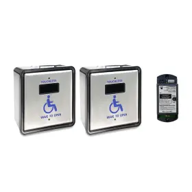 Olideauto 759838850799 Wireless Handicap Door Opener Sensor Switch Touchless Wave To Open 4.5inch Sq