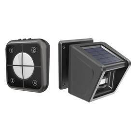 Olishare Qh-9839a-1 Driveway Alarm- Long Range And 30 Chimes Wireless Solar Motion Sensor - Ip65 Ou