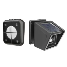 Qh-9839a-1 Olishare Driveway Alarm- Long Range And 30 Chimes Wireless Solar Motion Sensor - Ip65 Ou