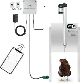 Online 744759793034 Automatic Chicken Coop Smart Door Compatible With Alexa Google Assistant - Wifi