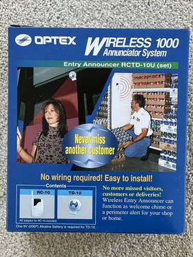 Optex Rctd-10u Wireless 1000 Annunciator System Set New In Box