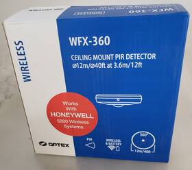 Optex Wfx-360hw Ceiling Mount Wireless Pir Director 12m/40ft At 3.6m/12ft New