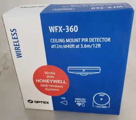 Wfx-360hw Optex Ceiling Mount Wireless Pir Director 12m/40ft At 3.6m/12ft New