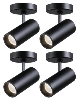 Opms001 Opulux 12w Led Dimmable Ceiling Spotlight Indoor - Black 4pcs