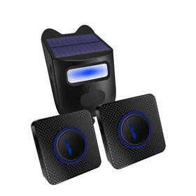 Partslety 955608386046 Solar Driveway Alarm Wireless Motion Sensor And Detector Weatherproof Home Ale