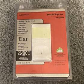 Pass & Seymour Rw500 And Rw500uwccv4 Wall Occupancy Sensor 2 Wire Single Pole 25-500w