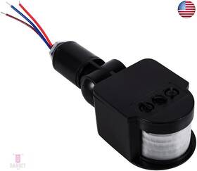 Perpercy Pcperpercy022023 Motion Sensor Detector Switch 90 250v 180 Degree Wall Mount Infrared Pir
