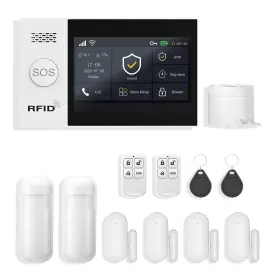 Pg107f-us-c Pgst Wireless Home Alarm System 12-piece Kit Wifi/4g For Securi