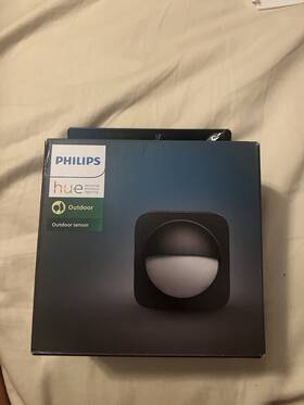Philips Hue 09tx52 Dusk-to-dawn Outdoor Motion Sensor - New In Open Box