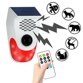 Pilsamas Ct90y Solar Motion Sensor Alarm Outdoor Indoor Noise Maker With 8 Re