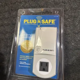 Plug & Safe 744633364374 Home Security Motion Detector Sensor By And Sound Vibration