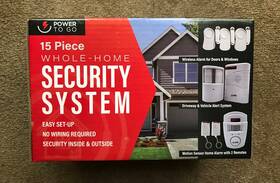 Power To Go 1015648012 15 Piece Whole Home Security Easy Setup System Sealed New