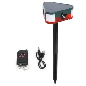 Pqy 663260206751 Solar Outdoor Motion Sensor Alarm With Upgraded 360 Detectors And 129db Loud