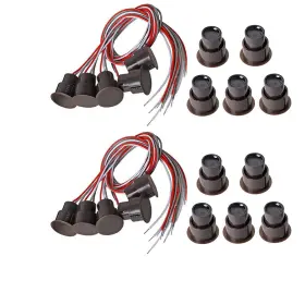 Rc-36 Priaolker 733371461209 Nc/no Magnetic Reed Switch Recessed Wired Door Window Alarm Magneti Do