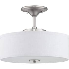 Progress Lighting P350134-009-30 Inspire Led Collection 13 Inch Semi-flush Medium Nickel