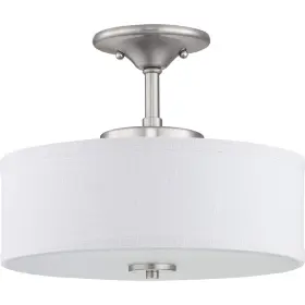 P350134-009-30 Progress Lighting Inspire Led Collection 13 Inch Semi-flush Medium Nickel