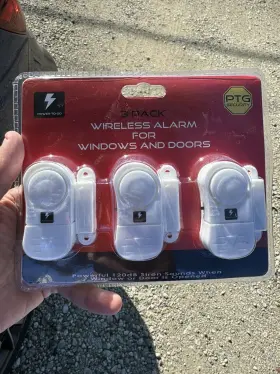 Al-600 Ptg Security 3 Pack Wireless Alarm For Windows And Doors 120db Siren Home Work New