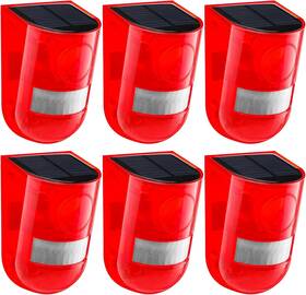 Qualirey Sirens-08871 129db Solar Motion Sensor Alarm And Strobe Light - 6-pack