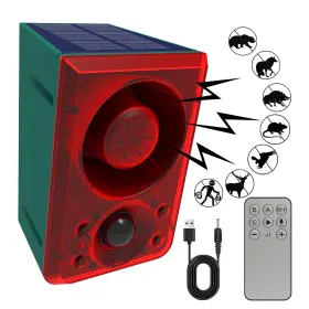 911n Qxmh Solar Outdoor Motion Sensor Alarm - Dog Barking And Gunshot Sound Support