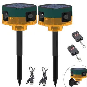 B0d4kvzgc5 Qxmh Solar Outdoor Motion Sensor Alarm Dog Barkinggunshot Sound 129db Loud