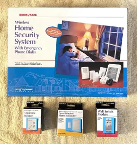 49-2551a Radioshack 040293101565 Radio Shack Wireless Home Security System From 1999 #49-2551a Unopened Extras
