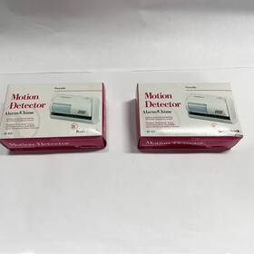 Radioshack 040293149222 Portable Pir Infrared Motion Detector Alarm And Chime 2 Pack - 9volt