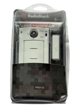 49-0018 Radioshack Wireless Key-lock Door/window Alarm White 110db Indoor Home Security