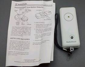 Radioshack 49-415a Radio Shack Alarm Light Motion Sensor Instructions Vintage