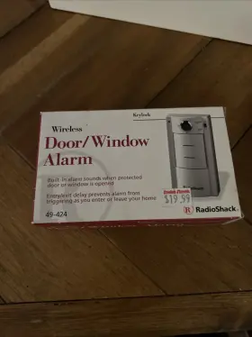 49-424 Radioshack New Open Box Radio Shack Wireless Key Lock Door Window Safety Alarm