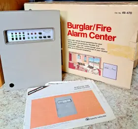 49-470 Radioshack Unused Vintage Safe House Radio Shack Burglar Fire Alarm Center Look
