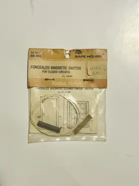 49-496 Radioshack Radio Shack Safe House Concealed Magnetic Switch For Closed Circuits