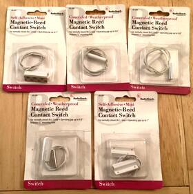 Radioshack 49-497 Lot Of 5 Safe House 049-497 Mini Magnet Switch Nos Radio Shack - Window / Door