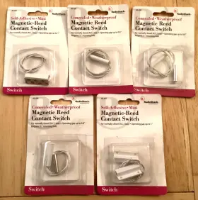 049-497 Radioshack 49-497 Lot Of 5 Safe House Mini Magnet Switch Nos Radio Shack - Window / Door