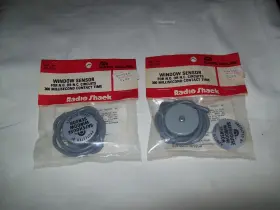 49-516 Radioshack 2 Radio Shack Safe House Window Sensor For Normally Open Orclosed Circuit