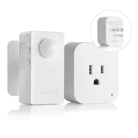 Rayzeek 313024692695 Wireless Motion Sensor Plug Kits No-wire Mini Pir Switch Control