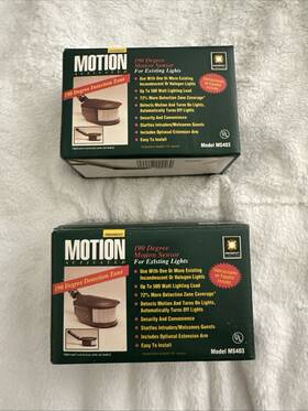 Regent Ms403 Set Of 2 Motion Activated Sensor For Existing Lights New In Boxes