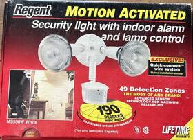 Regent Ms441 Motion Activated Security Light With Indoor Alarm And Lamp Control