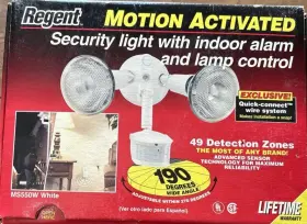 Ms441 Regent Motion Activated Security Light With Indoor Alarm And Lamp Control