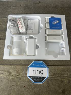 Ring 293939 Security Alarm Contact Sensor Range Extender Motion Detector Set New